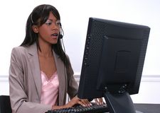 Woman Using Computer